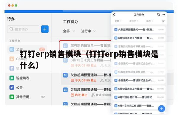 钉钉erp销售模块（钉钉erp销售模块是什么）