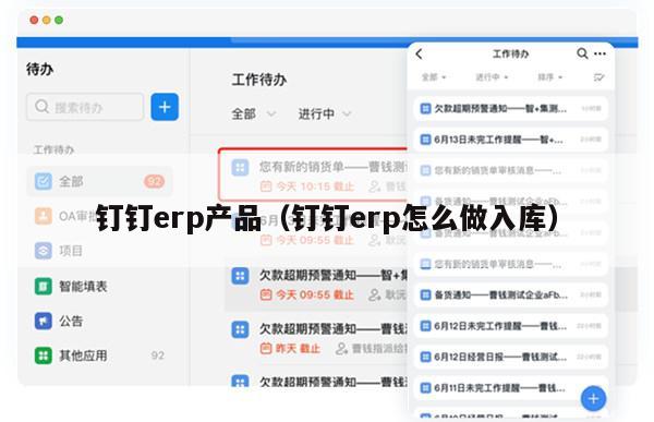 钉钉erp产品（钉钉erp怎么做入库）