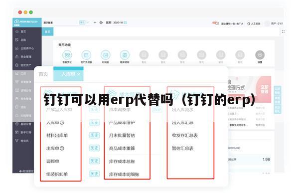 钉钉可以用erp代替吗（钉钉的erp）