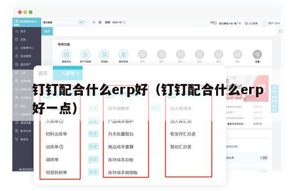 钉钉配合什么erp好（钉钉配合什么erp好一点）
