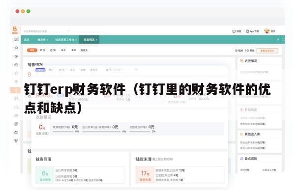 钉钉erp财务软件（钉钉里的财务软件的优点和缺点）