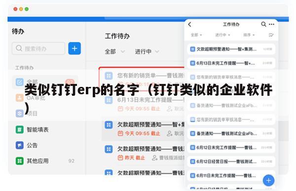 类似钉钉erp的名字（钉钉类似的企业软件）