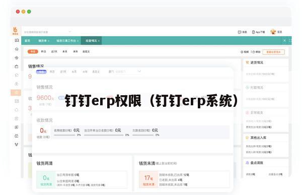 钉钉erp权限（钉钉erp系统）
