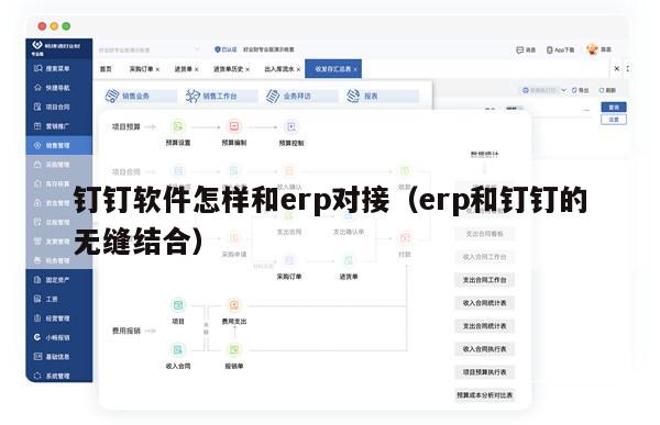 钉钉软件怎样和erp对接（erp和钉钉的无缝结合）