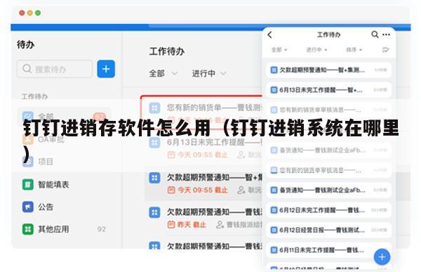 钉钉进销存软件怎么用（钉钉进销系统在哪里）