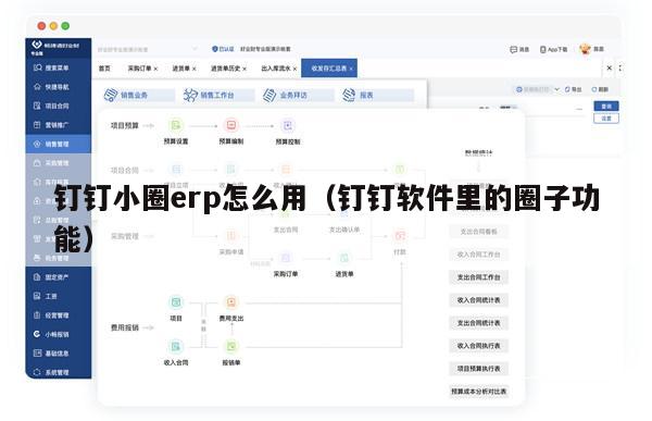 钉钉小圈erp怎么用（钉钉软件里的圈子功能）