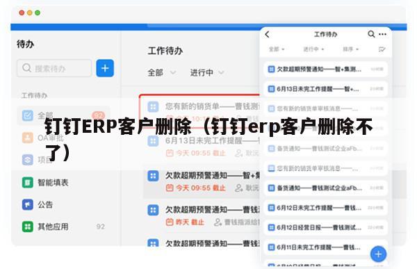 钉钉ERP客户删除（钉钉erp客户删除不了）