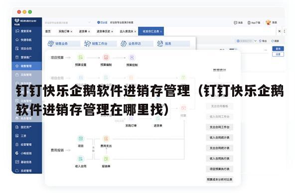 钉钉快乐企鹅软件进销存管理（钉钉快乐企鹅软件进销存管理在哪里找）