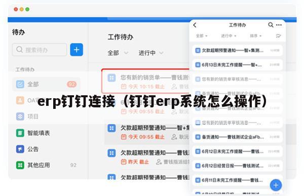 erp钉钉连接（钉钉erp系统怎么操作）