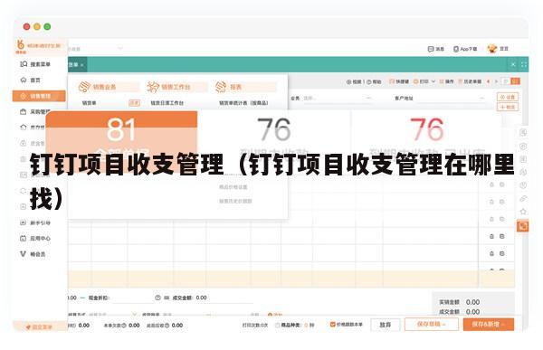 钉钉项目收支管理（钉钉项目收支管理在哪里找）