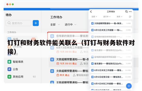 钉钉和财务软件能关联么（钉钉与财务软件对接）