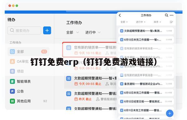 钉钉免费erp（钉钉免费游戏链接）