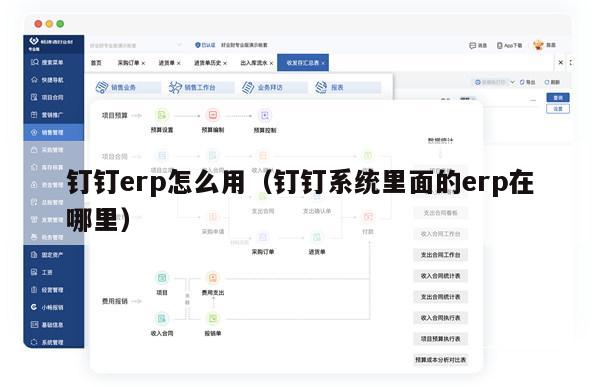 钉钉erp怎么用（钉钉系统里面的erp在哪里）