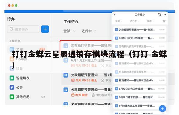钉钉金蝶云星辰进销存模块流程（钉钉 金蝶）