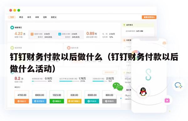 钉钉财务付款以后做什么（钉钉财务付款以后做什么活动）