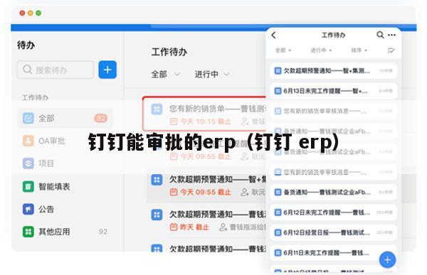 钉钉能审批的erp（钉钉 erp）