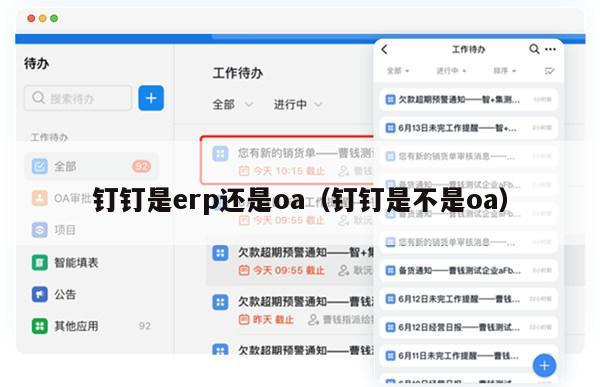 钉钉是erp还是oa（钉钉是不是oa）