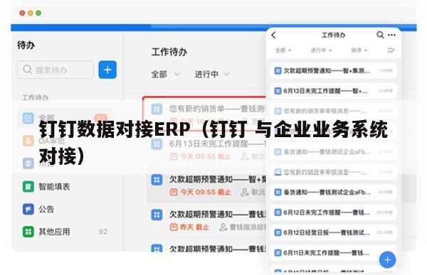 钉钉数据对接ERP（钉钉 与企业业务系统对接）