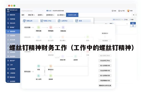 螺丝钉精神财务工作（工作中的螺丝钉精神）