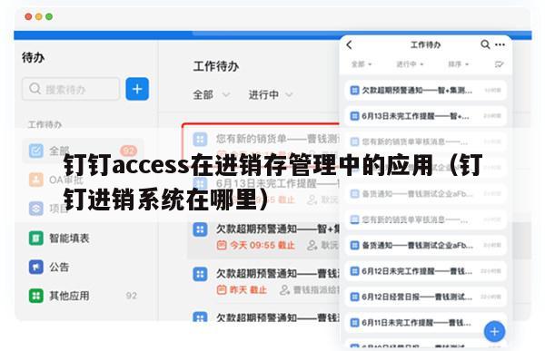 钉钉access在进销存管理中的应用（钉钉进销系统在哪里）