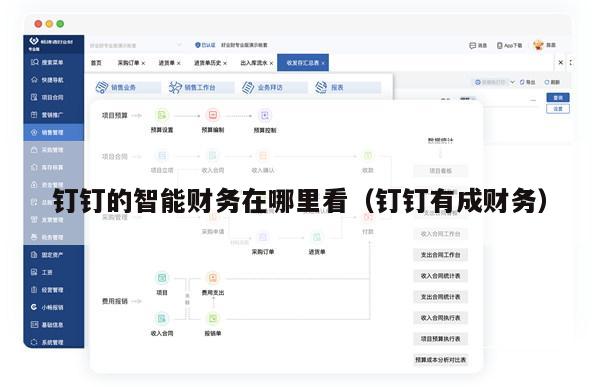 钉钉的智能财务在哪里看（钉钉有成财务）