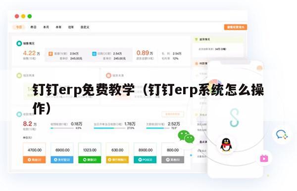 钉钉erp免费教学（钉钉erp系统怎么操作）