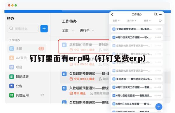 钉钉里面有erp吗（钉钉免费erp）