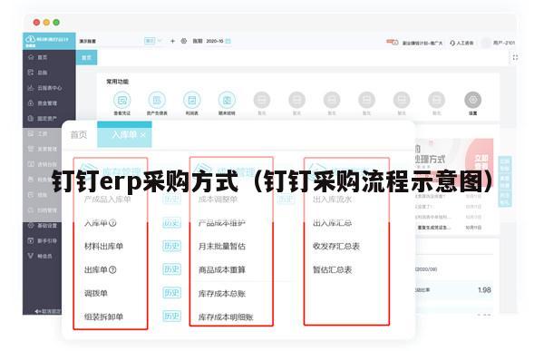 钉钉erp采购方式（钉钉采购流程示意图）