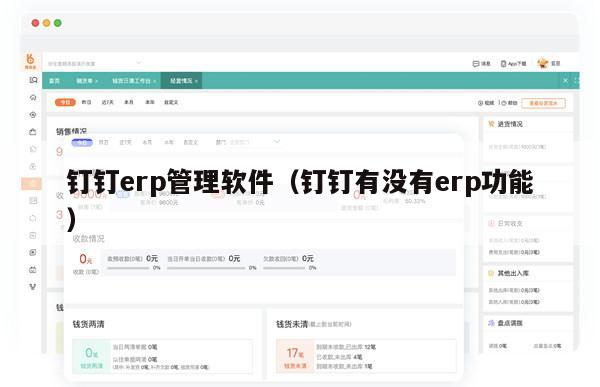 钉钉erp管理软件（钉钉有没有erp功能）