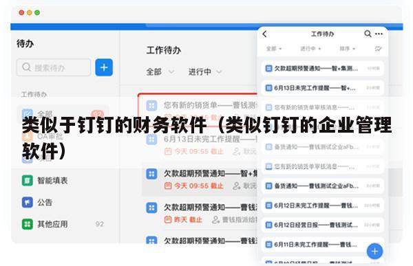 类似于钉钉的财务软件（类似钉钉的企业管理软件）