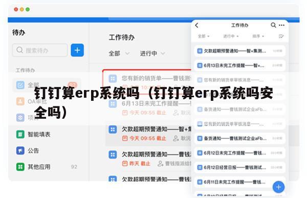 钉钉算erp系统吗（钉钉算erp系统吗安全吗）