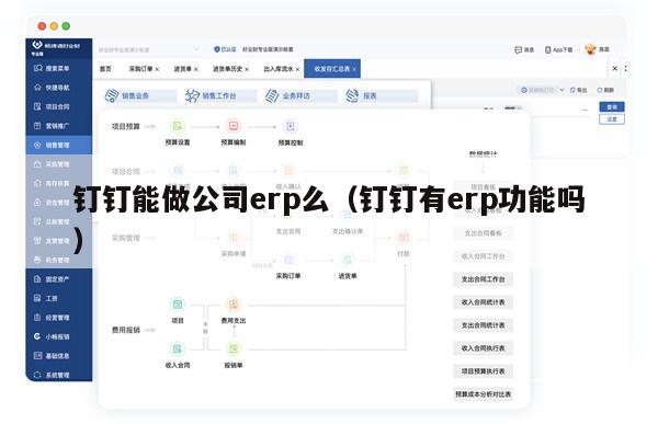 钉钉能做公司erp么（钉钉有erp功能吗）