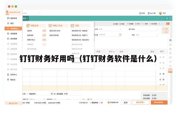 钉钉财务好用吗（钉钉财务软件是什么）