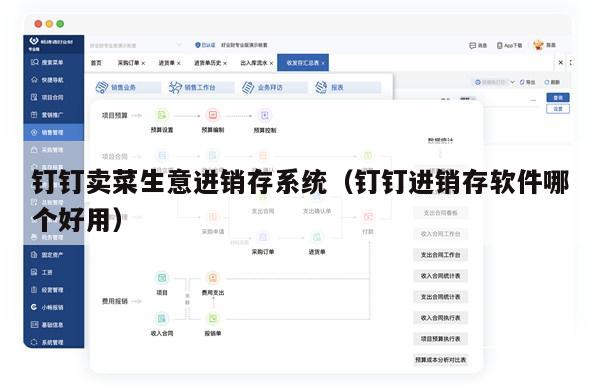 钉钉卖菜生意进销存系统（钉钉进销存软件哪个好用）