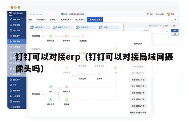 钉钉可以对接erp（钉钉可以对接局域网摄像头吗）