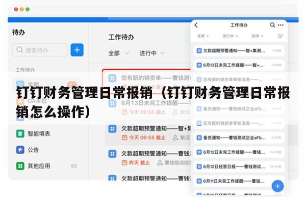 钉钉财务管理日常报销（钉钉财务管理日常报销怎么操作）