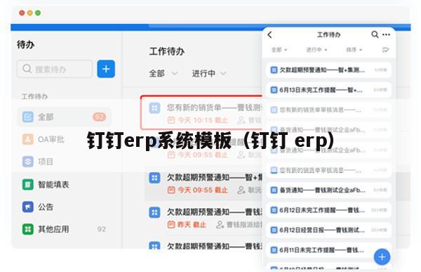 钉钉erp系统模板（钉钉 erp）