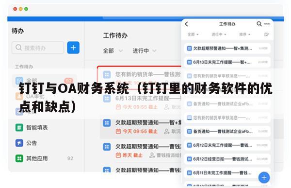 钉钉与OA财务系统（钉钉里的财务软件的优点和缺点）