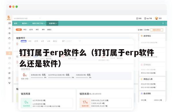 钉钉属于erp软件么（钉钉属于erp软件么还是软件）