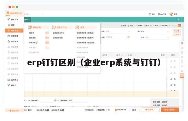 erp钉钉区别（企业erp系统与钉钉）
