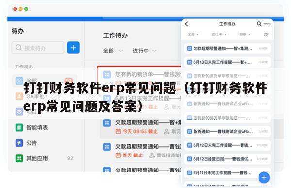 钉钉财务软件erp常见问题（钉钉财务软件erp常见问题及答案）