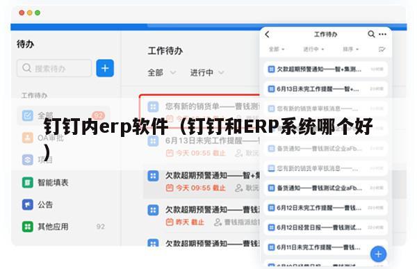 钉钉内erp软件（钉钉和ERP系统哪个好）