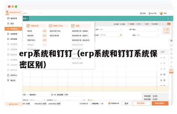 erp系统和钉钉（erp系统和钉钉系统保密区别）