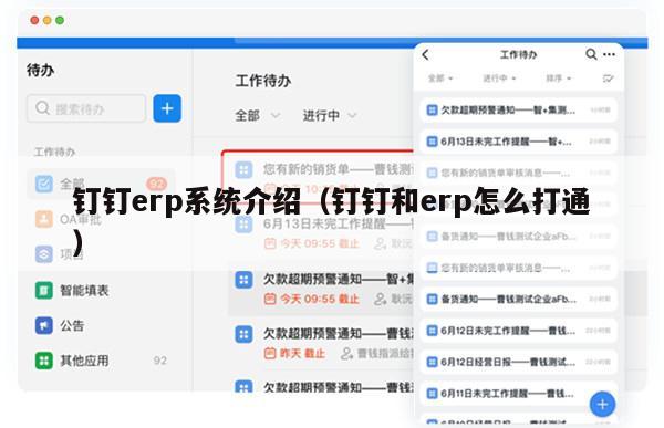 钉钉erp系统介绍（钉钉和erp怎么打通）