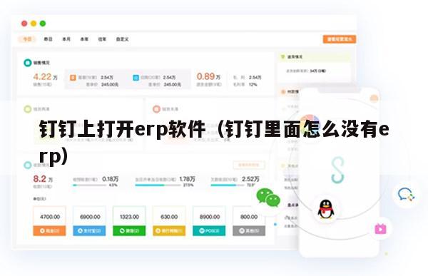 钉钉上打开erp软件（钉钉里面怎么没有erp）