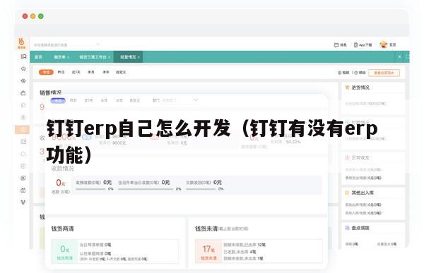 钉钉erp自己怎么开发（钉钉有没有erp功能）