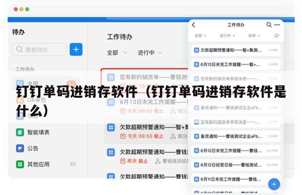 钉钉单码进销存软件（钉钉单码进销存软件是什么）