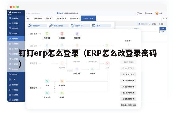 钉钉erp怎么登录（ERP怎么改登录密码）