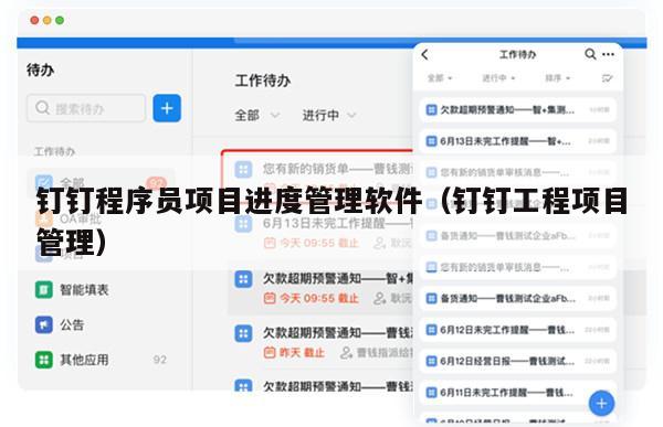 钉钉程序员项目进度管理软件（钉钉工程项目管理）