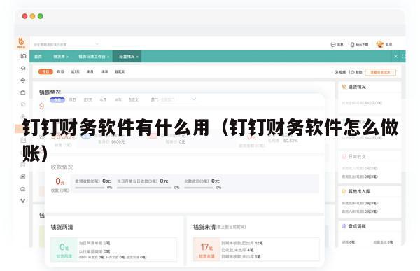 钉钉财务软件有什么用（钉钉财务软件怎么做账）